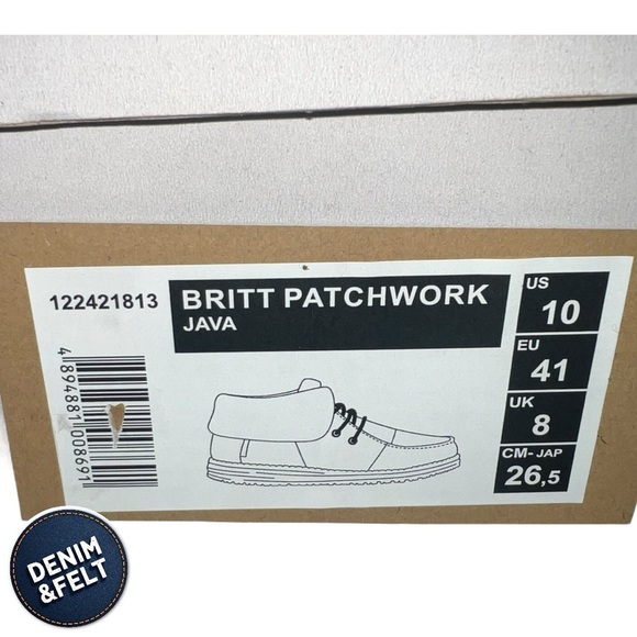 Hey Dude Womens Britt Patchwork Java Animal Print Booties/Shoes | NEW/NIB!!🤎🖤 - Picture 8 of 14